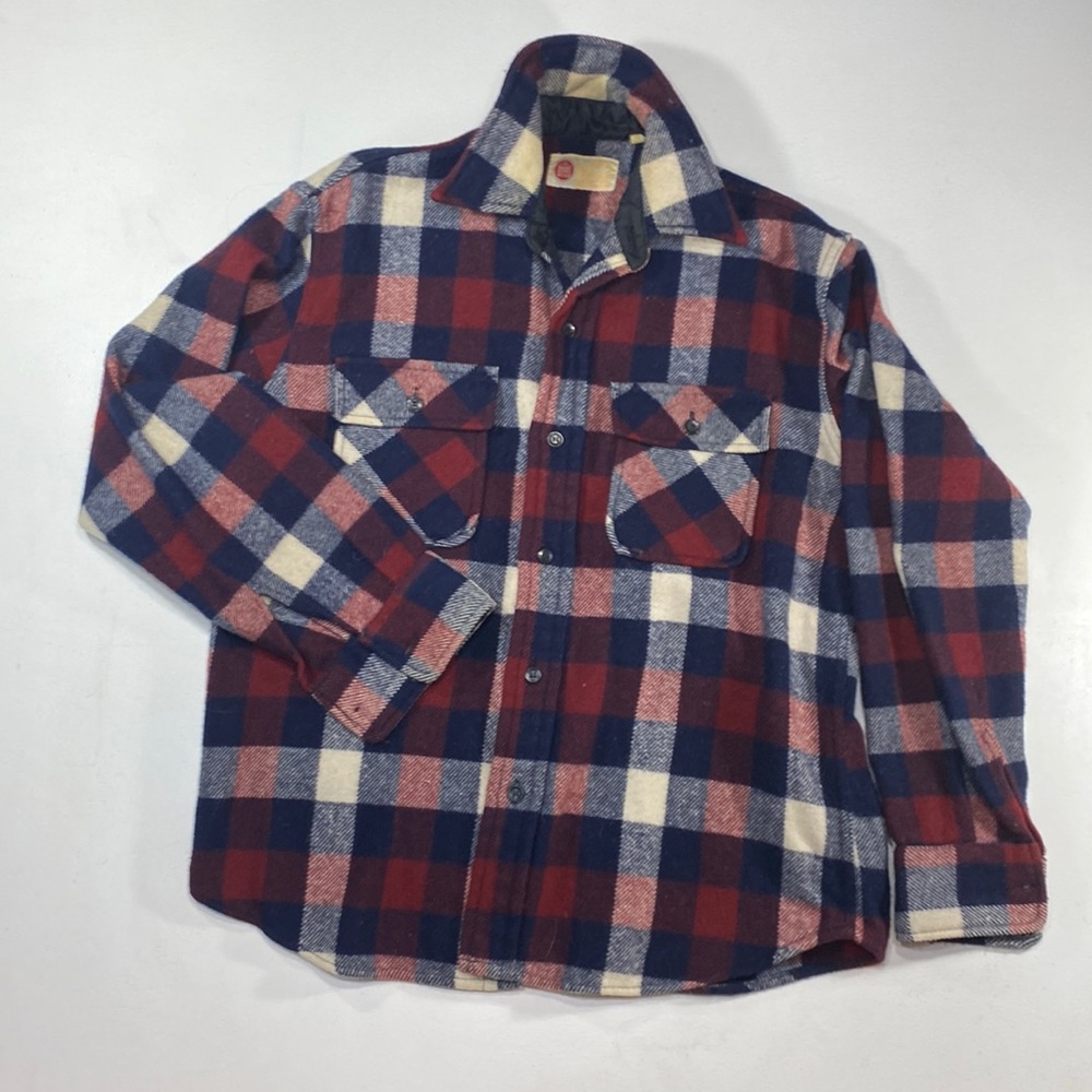 Kings road vintage wool plaid shirt